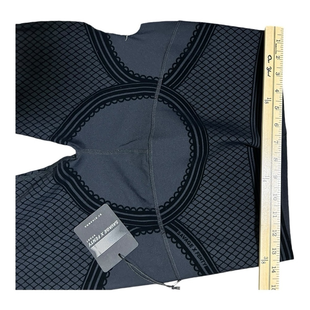 NWT SAVAGE X FENTY SPECIAL FX HIGH-WAIST GARTER LEGGING M and XL Black - Picture 12 of 12